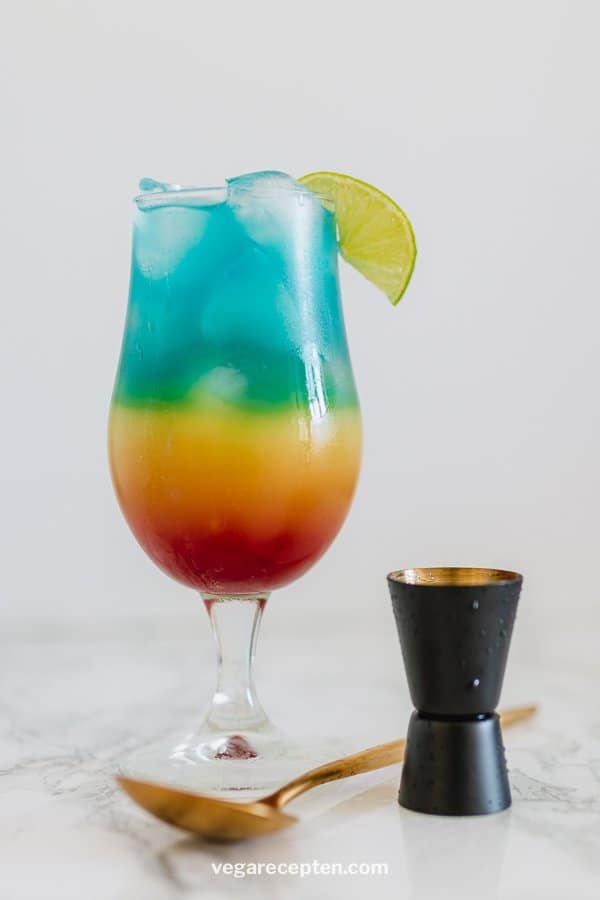 Pride cocktail with malibu
