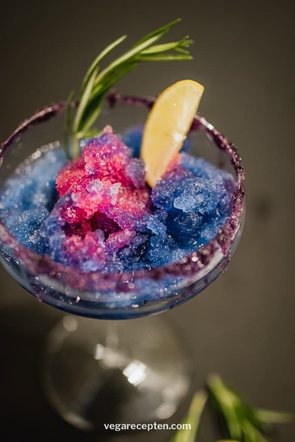 Frozen cocktail with vodka