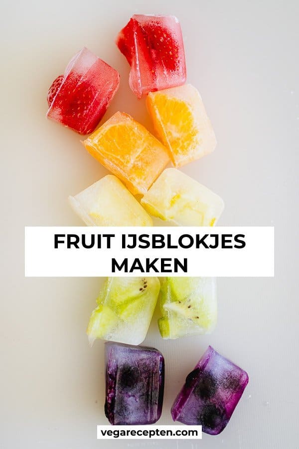 Fruit ijsblokjes maken pin