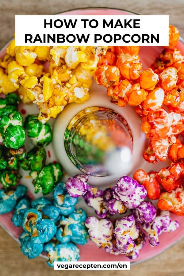 How to make rainbow popcorn recipe