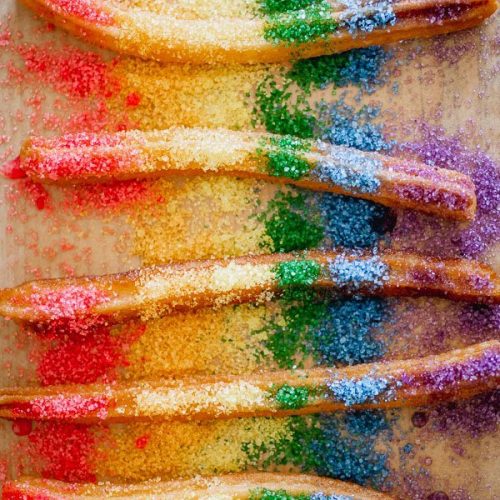 Rainbow churros recipe