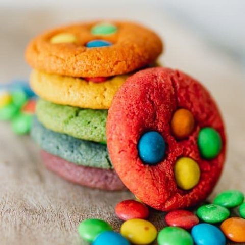 Rainbow Chocolate Chip Cookies Recipe - Vega Recepten