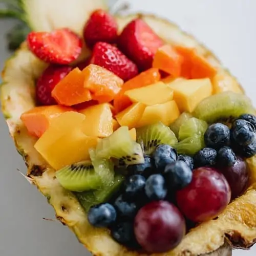 Regenboog fruitsalade recept