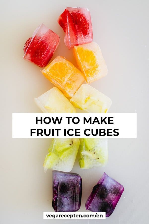 how to make fruit ice cubes