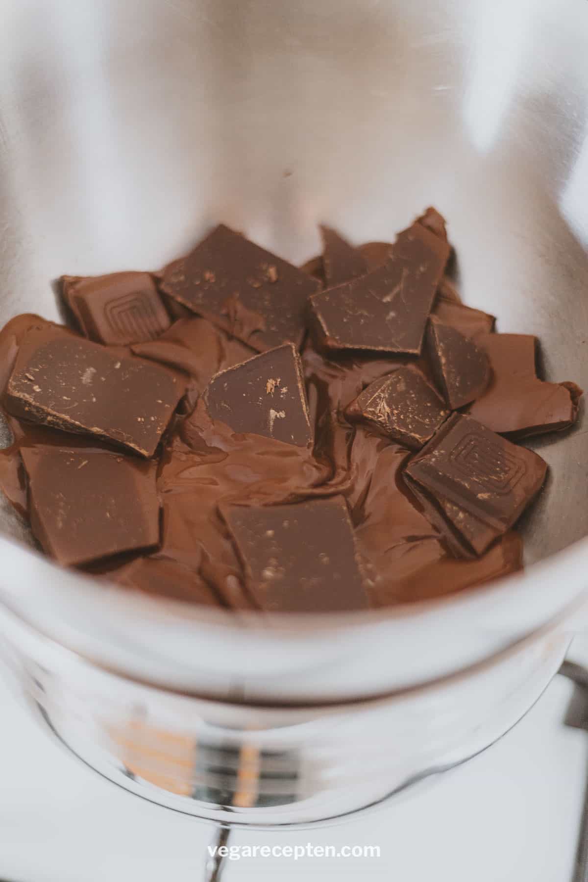 Chocola smelten au bain marie