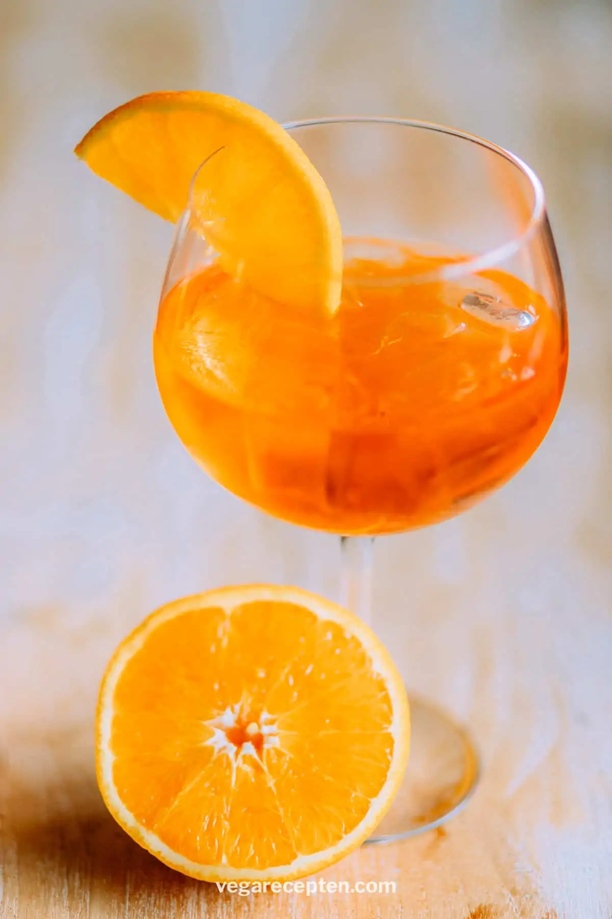 Glas aperol spritz zomer drankje