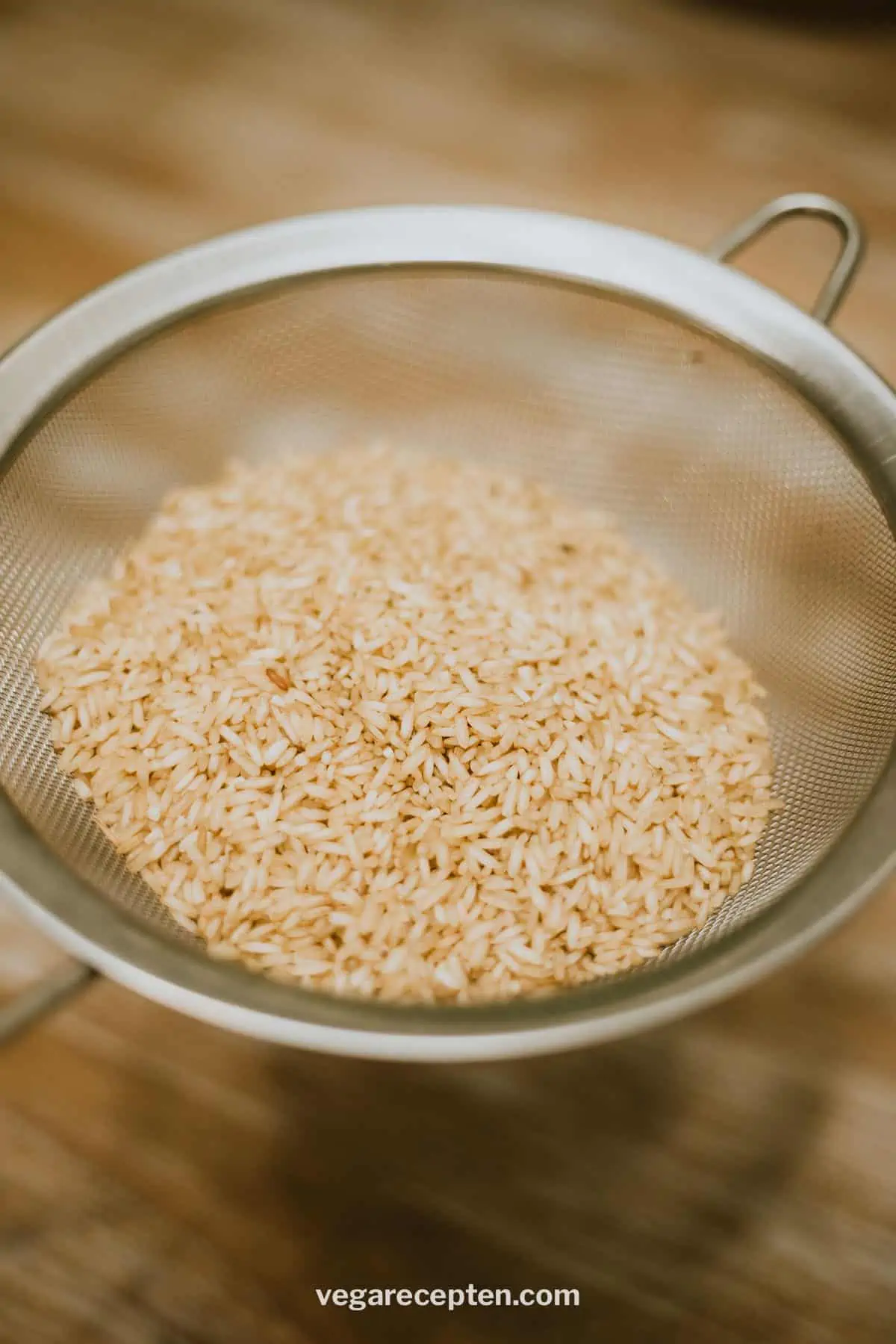 Rijst schoonmaken